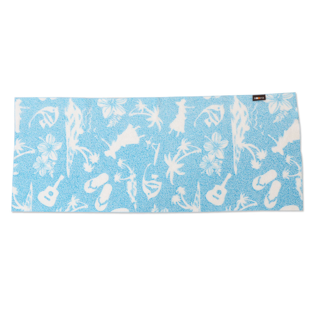大判タオル 約40×100cm おぼろプリント 綿100% まくらカバーにも使える 日本製 国産 北欧 ハワイアン ふんわり オボロプリント 枕カバー ピロケース スポーツタオル バスタオル フェイスタオル 涼感 冷感 クール 吸水 ひんやり 【あす楽対応】 エムール