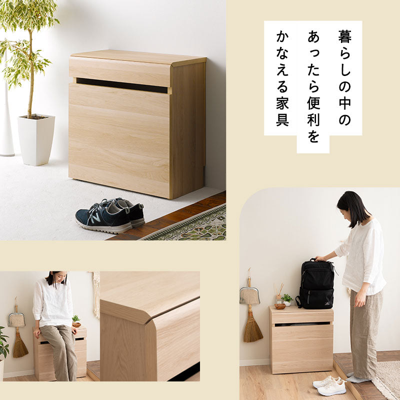 ベンチボックス 幅59cm ハイタイプ キャスター付き ベンチになる 収納ボックス 収納ベンチ ストック棚 フロアデスク おもちゃ箱 ストッカー 腰掛け スツール 椅子 玄関収納 リビング収納 収納家具 備蓄収納 防災