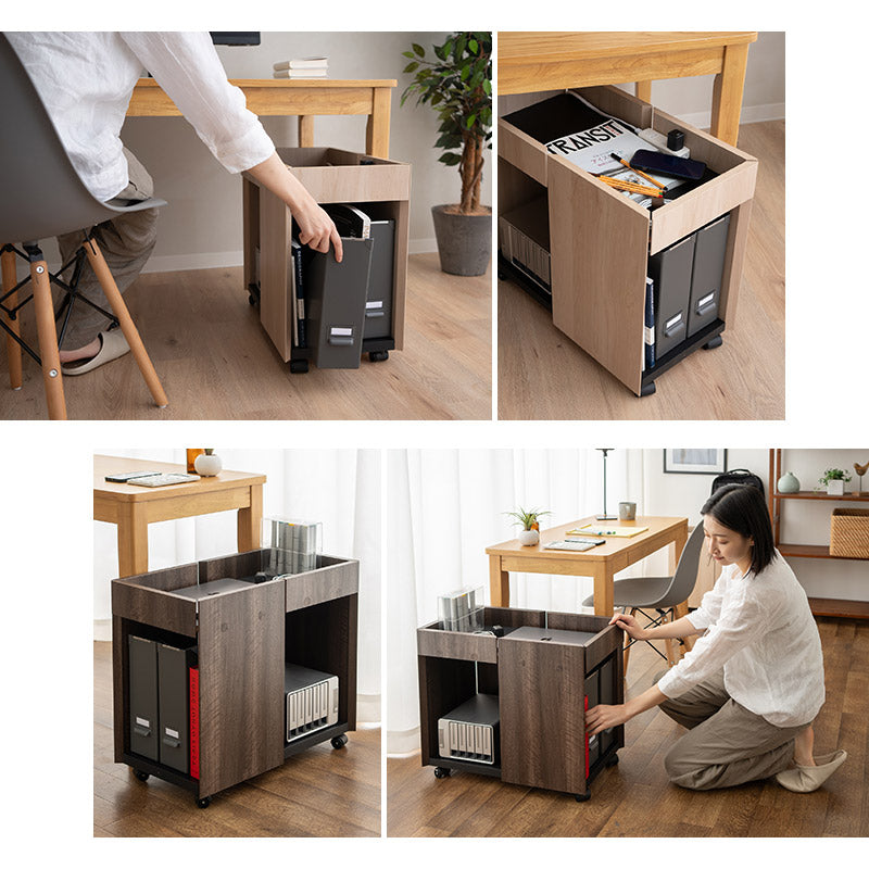 サイドワゴン 幅59cm キャスター付き デスクワゴン 収納ワゴン サイドラック キッチンラック チェスト ミニテーブル 収納棚 デスクサイド ソファサイド ベッドサイド デスク下収納 リビング収納 収納家具
