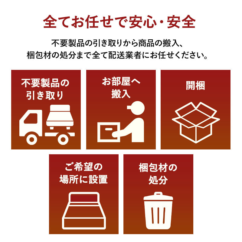 【引き取り&開梱設置サービス】 家具専用