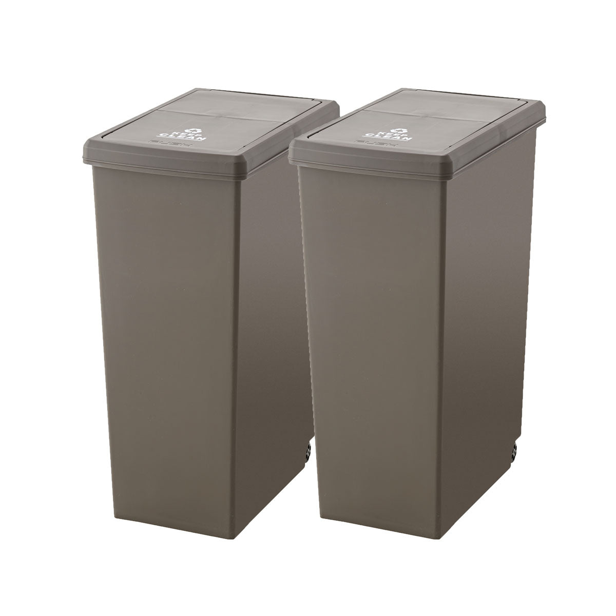 スライドダストボックス 45L 同色2個セット 日本製 角型 キャスター付き