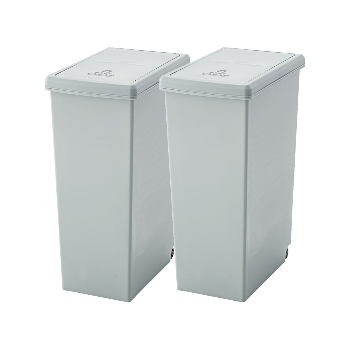 スライドダストボックス 45L 同色2個セット 日本製 角型 キャスター付き