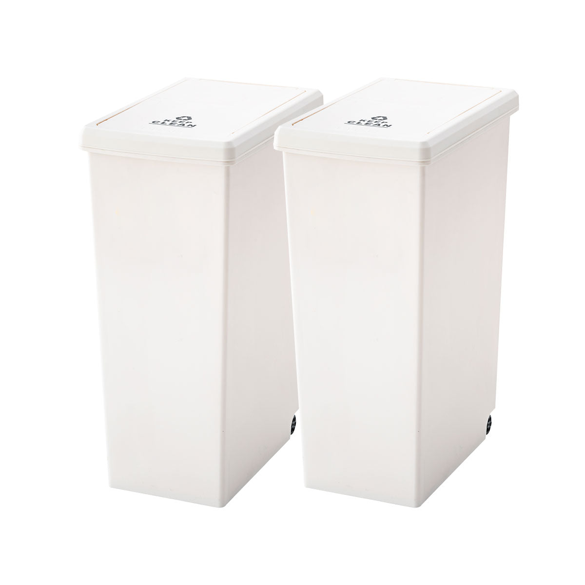 スライドダストボックス 45L 同色2個セット 日本製 角型 キャスター付き