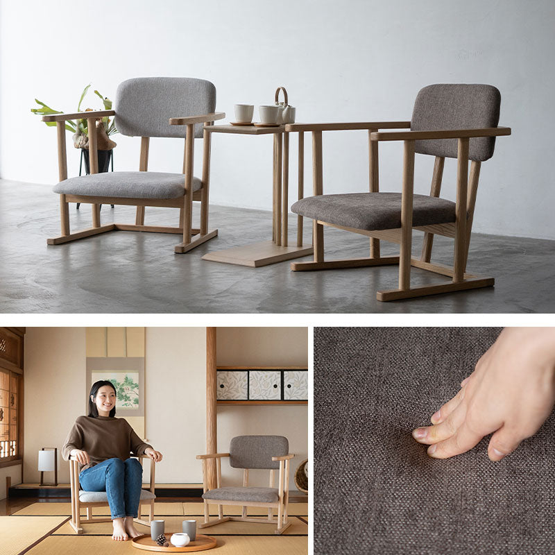低座椅子 座椅子 完成品 和室にも洋室にも合う 立ち上がりやすい 肘付き ローバック 軽量 コンパクト パーソナルチェア 一人用 一人掛け チェア 椅子