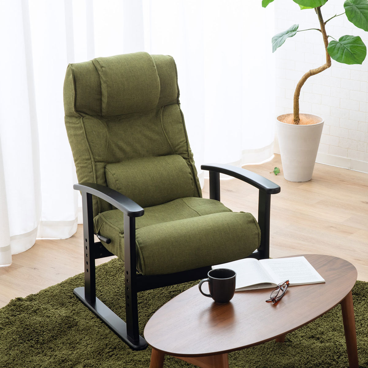 高座椅子 「ほまれ」 リクライニングチェア トリプルクッション 座面高調節可 母の日 父の日 敬老の日 ギフト