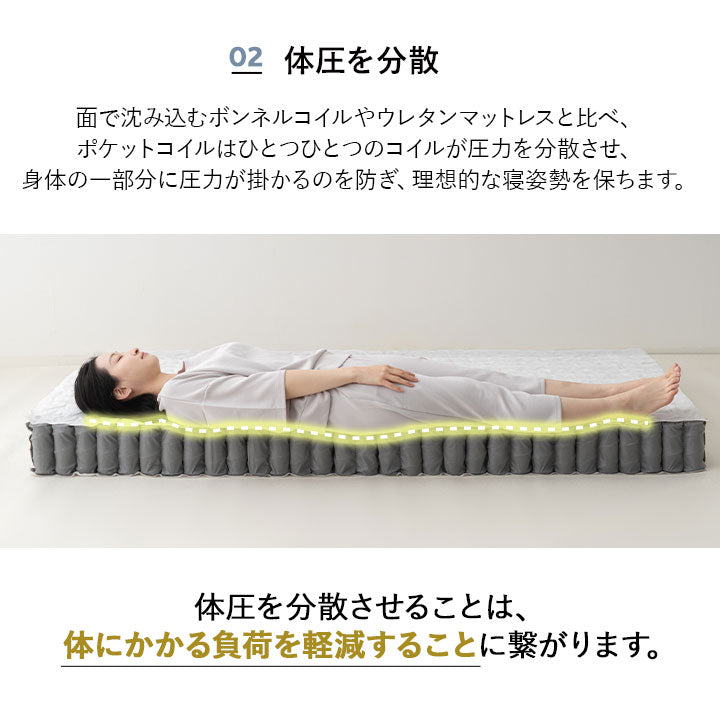 コンセント付きデザイナーズすのこベッド ポケットコイルマットレス 2点セット シングルサイズ ( HEIM BED FRAME / EMOOR GRAND POCKET COIL MATTRESS )