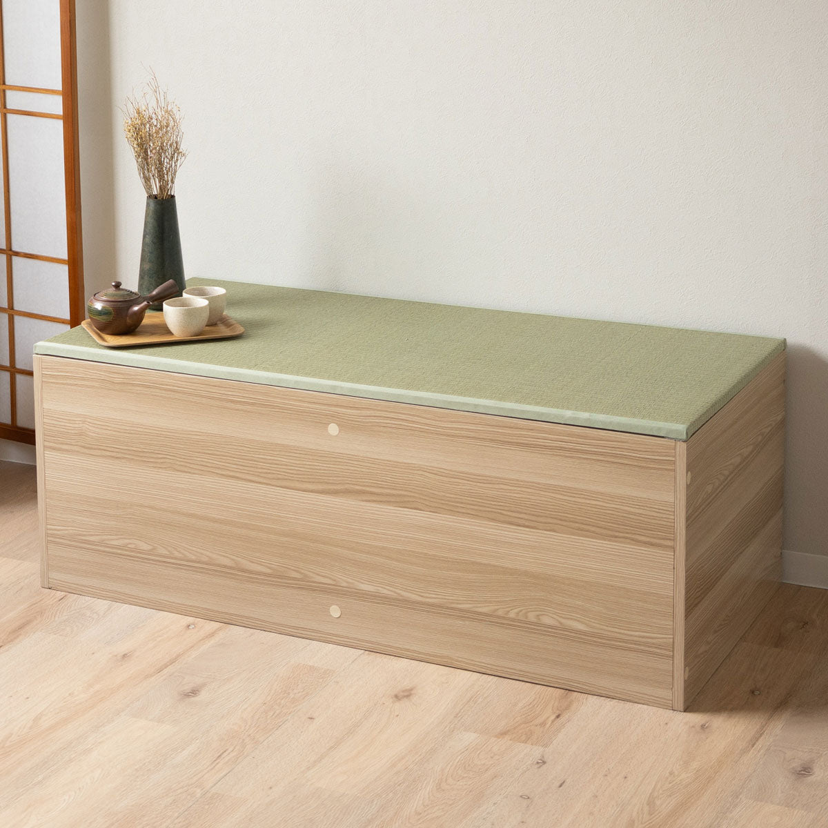 大容量 畳ユニット 幅60cm 幅120cm 長方形 正方形 天然い草 桐すのこ 畳収納ユニット ユニット畳 小上がり 高床式 置き畳 畳収納 スツール ボックス ベッド japandi 立川ショールーム体験可