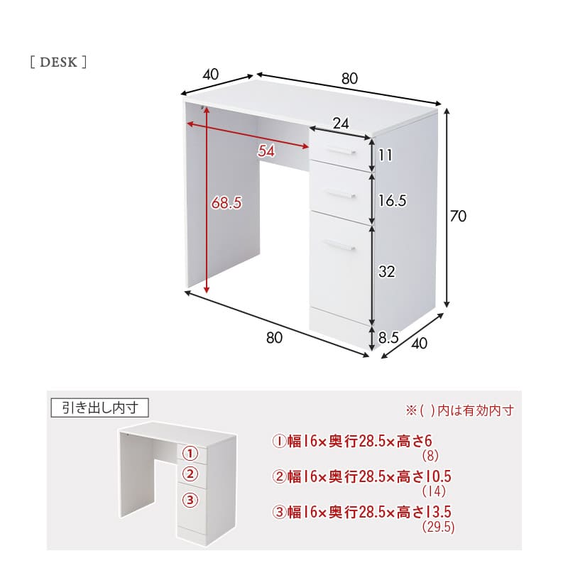 LEDライト付き ドレッサー 2点セット 幅80cm 鏡台 シンプルデスク パソコンデスク デスク 机 ハリウッドミラー 女優ミラー タッチパネル USBポート付き