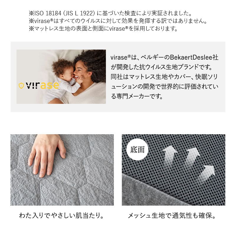 スカイブリージーマットレス 日本製 抗ウイルス 3つ折り 折りたたみ 高反発 3Dファイバー かため 洗える 丸洗い 清潔 通気性抜群 ショールーム体験可