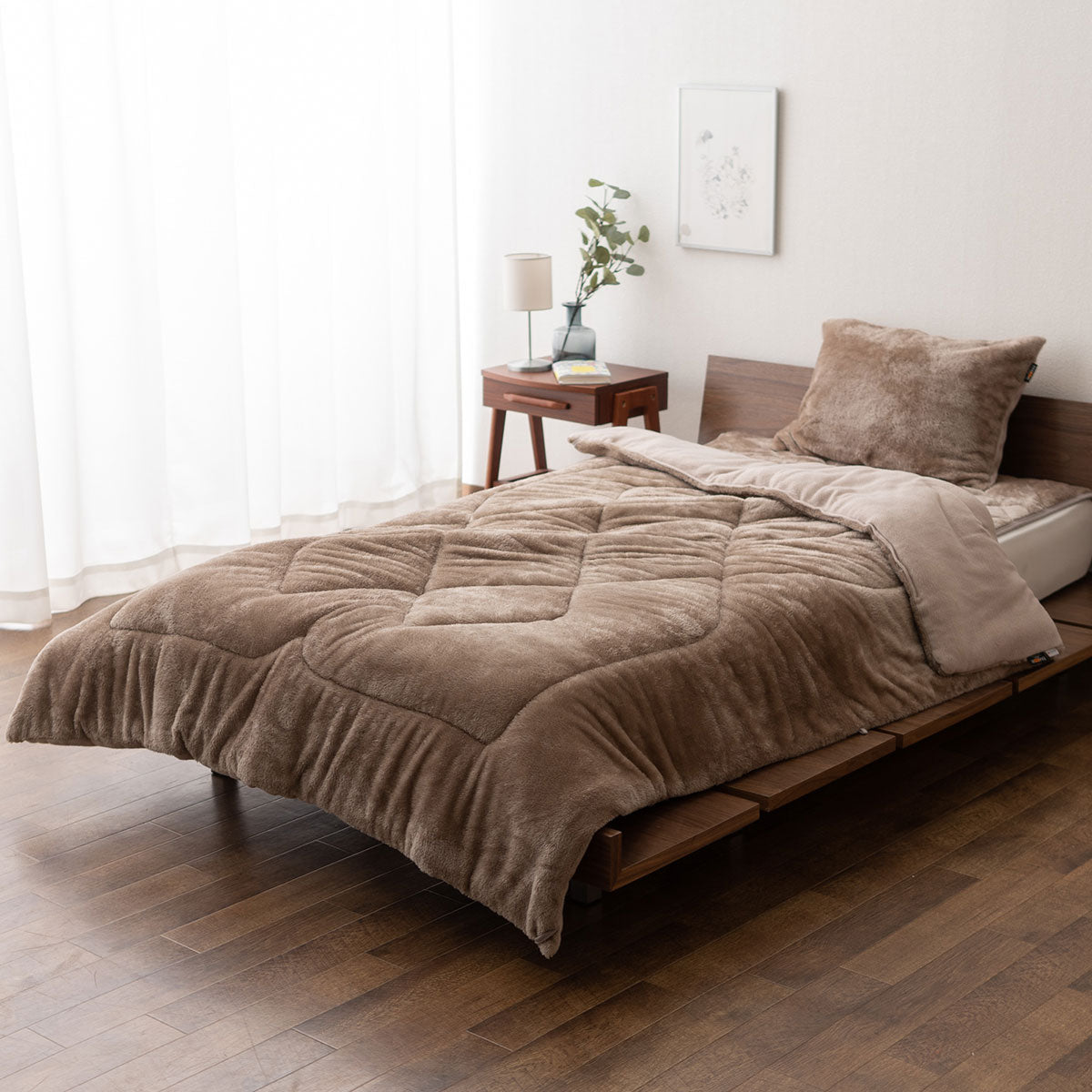 掛け布団 シングル 発熱わた入り 掛布団 わた入り 綿入り シンサレート 静電気防止 極暖 +2℃ 吸湿発熱 あったか 秋 冬 防寒対策 寒さ対策 冷え対策