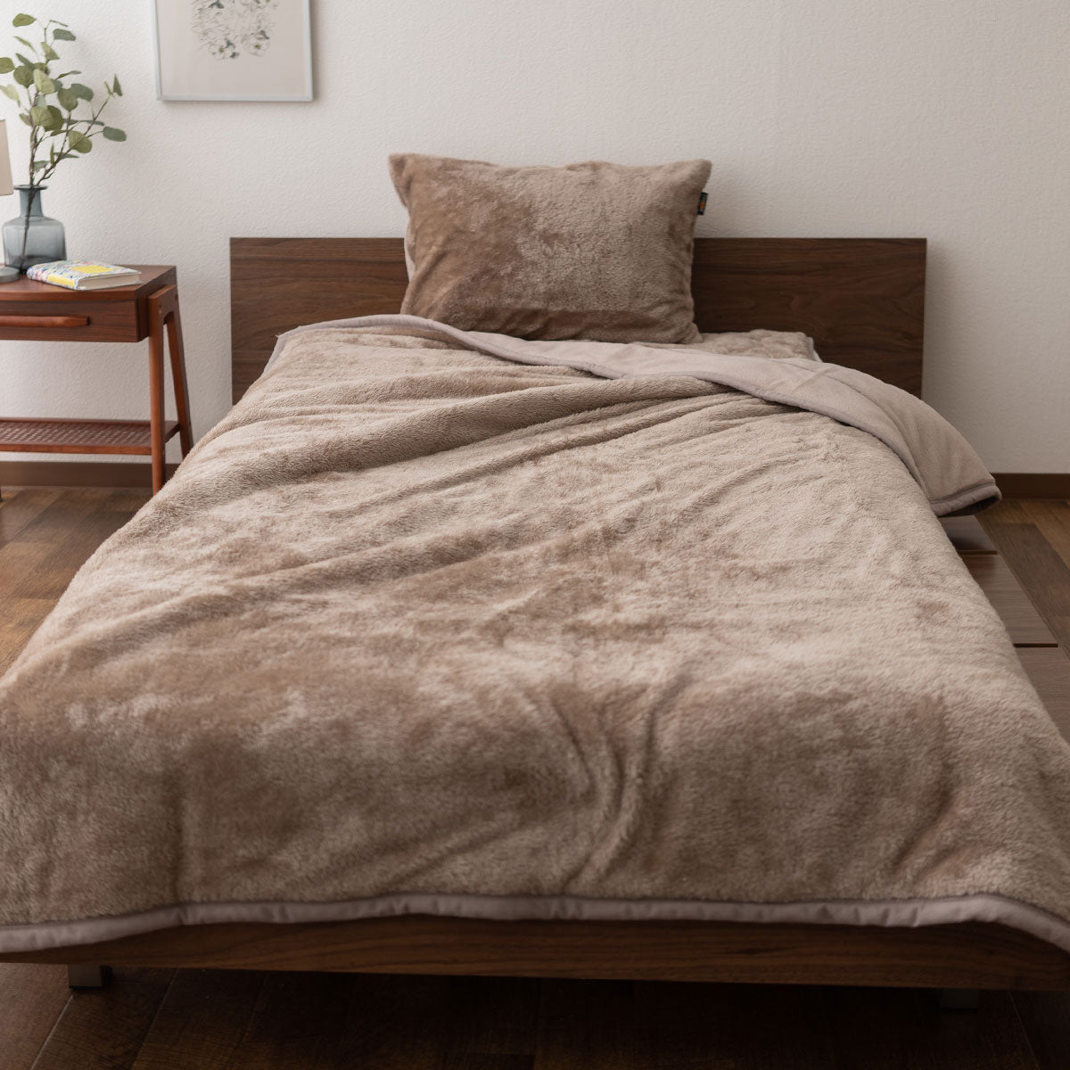 2枚合わせ毛布 わた入り ブランケット 極暖 +2℃ 吸湿発熱 あったか 秋 冬 防寒対策 寒さ対策 冷え対策