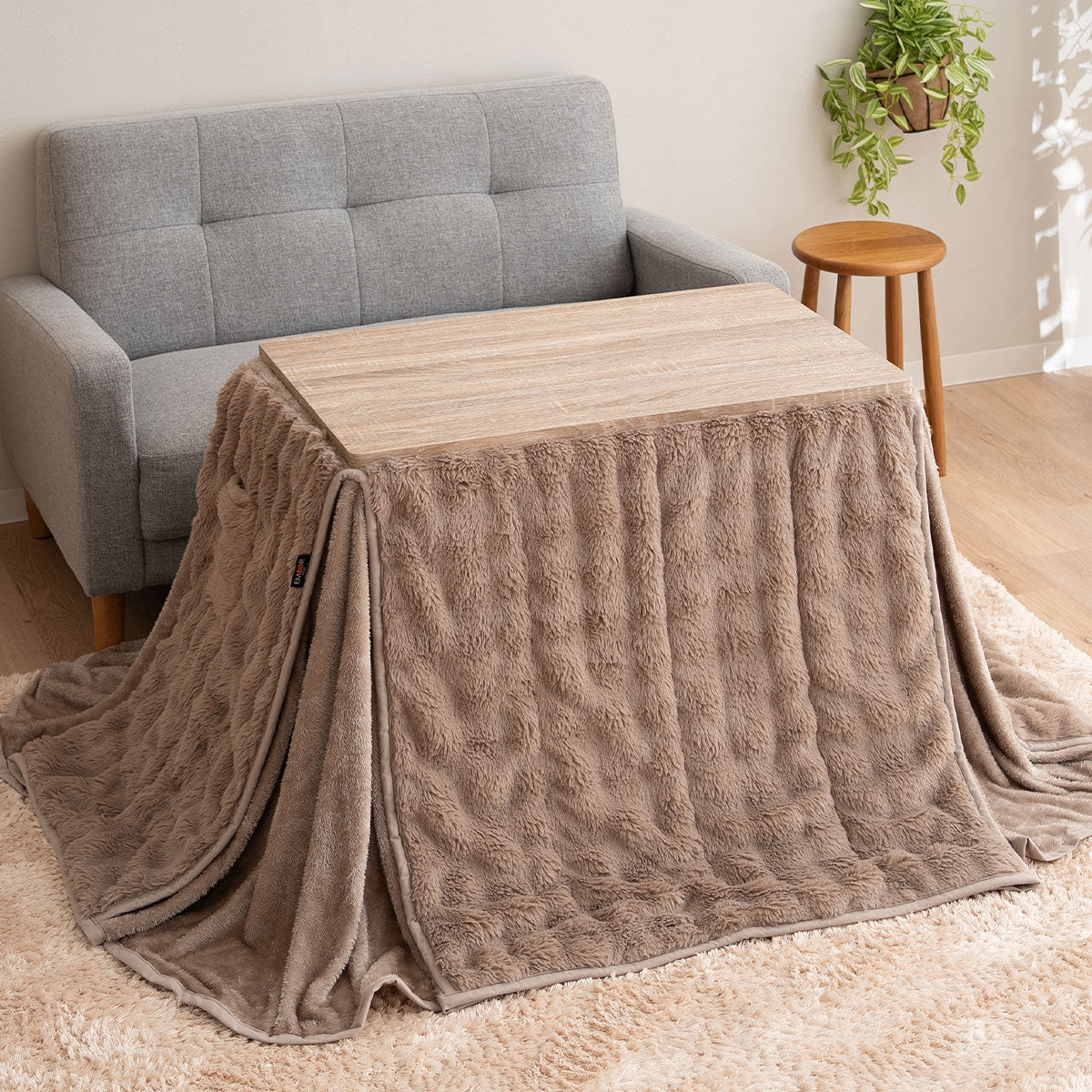 EMOOR HEAT エムールヒート こたつ掛け布団 ふわふわタイプ 幅80cm 幅120cm 長方形 ソファ用 こたつ布団 極暖 +2℃ 吸湿発熱