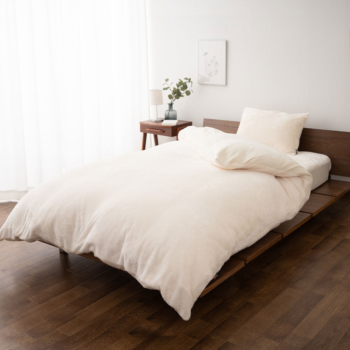 ベッド用カバーセット 3点セット 4点セット 極暖 +2℃ 吸湿発熱 あったか 秋 冬 防寒対策 寒さ対策 冷え対策 キング (掛け布団カバー/ボックスシーツ/枕カバー)