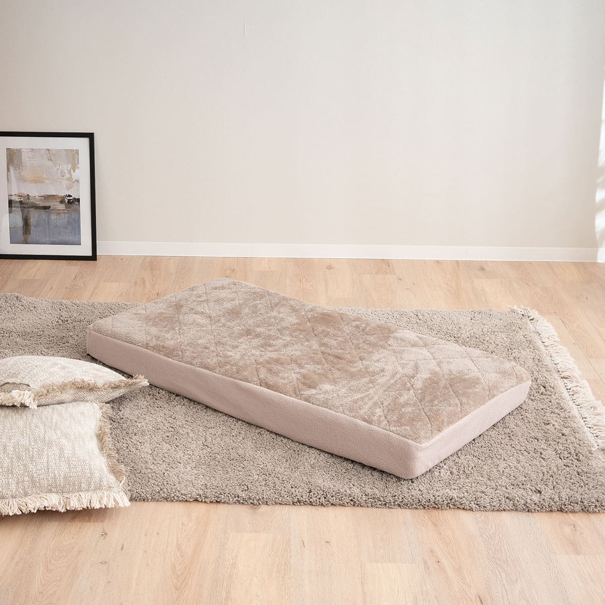 ごろ寝マットレス専用 ワンタッチシーツ マットレスカバー 極暖 +2℃ 吸湿発熱 あったか