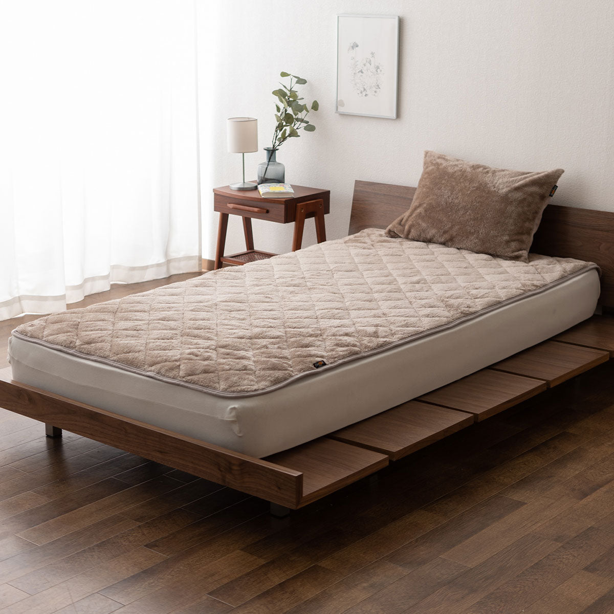 敷きパッド ベッドパッド パッドシーツ マットレスカバー 布団カバー 極暖 +2℃ 吸湿発熱 あったか 秋 冬 防寒対策 寒さ対策 冷え対策