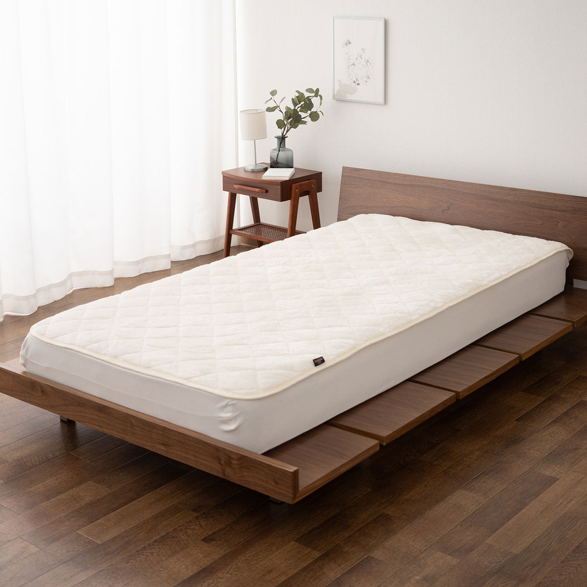 敷きパッド ベッドパッド パッドシーツ マットレスカバー 布団カバー 極暖 +2℃ 吸湿発熱 あったか 秋 冬 防寒対策 寒さ対策 冷え対策