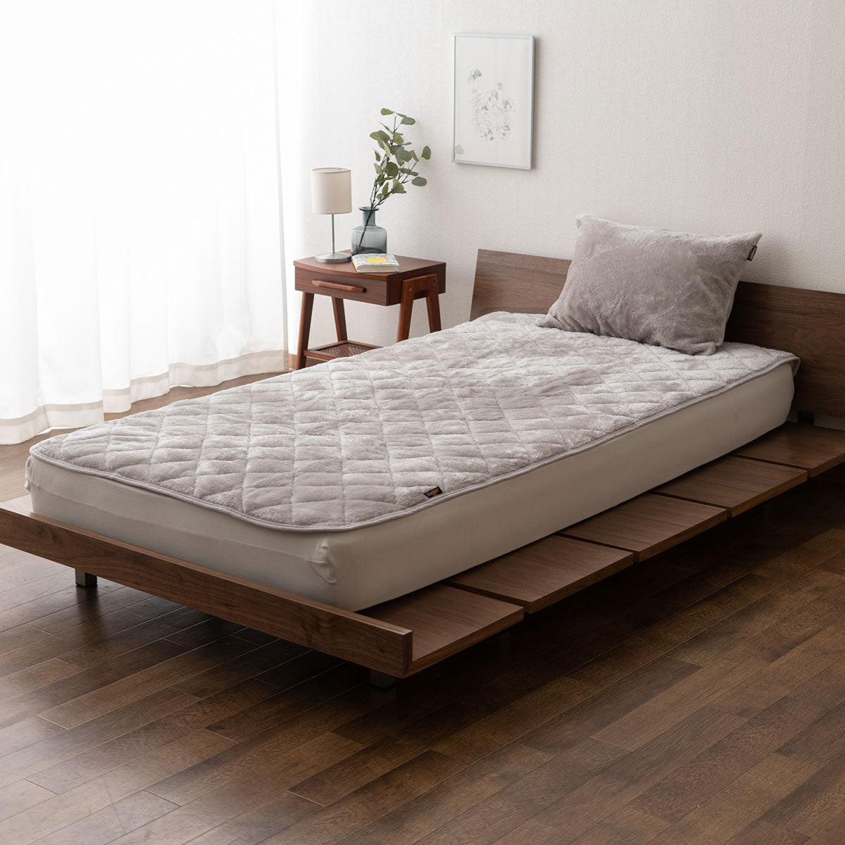 敷きパッド ベッドパッド パッドシーツ マットレスカバー 布団カバー 極暖 +2℃ 吸湿発熱 あったか 秋 冬 防寒対策 寒さ対策 冷え対策