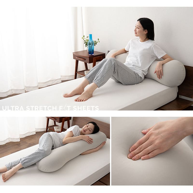 ウルトラストレッチ フィットシーツ 抱きまくら専用カバー 冷感 ひんやり クール 抗菌 防臭 伸びる ズレにくい メール便対応