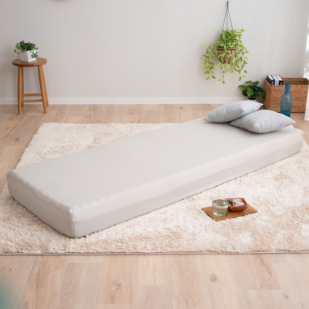 ウルトラストレッチ フィットシーツ コンパクトサイズ コンパクトマットレス専用 幅65cm マットレスカバー 替えカバー 洗い替え 抗菌 防臭 冷感 ひんやり クール 伸びる ズレにくい ごろ寝