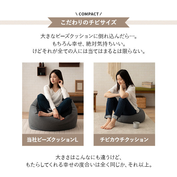 チビカウチクッション 日本製 同色2個セット 1人掛け マルチユース対応 クッション ソファ 枕 うつ伏せ枕 足枕