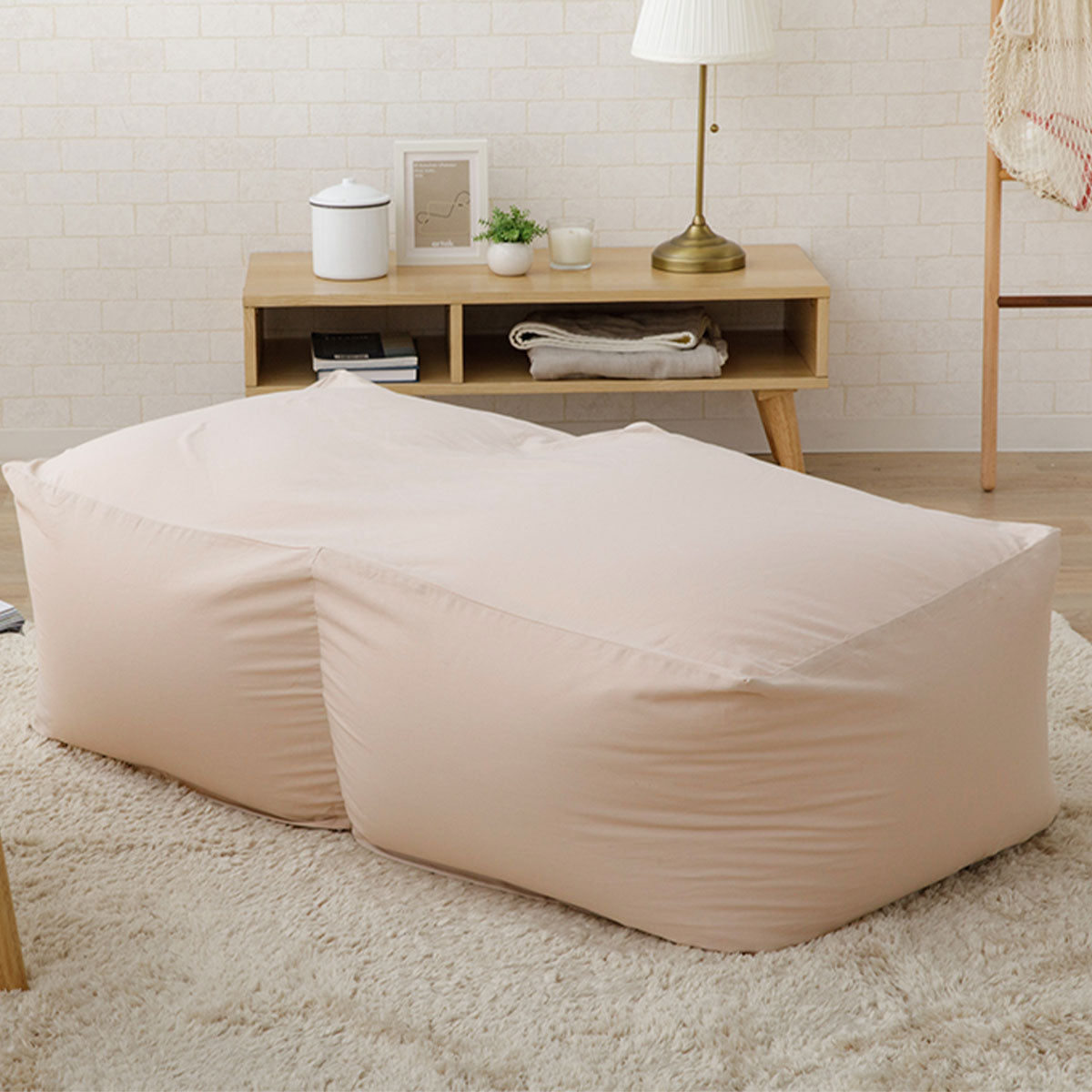 マイクロビーズクッション もちもちキューブ WLサイズ