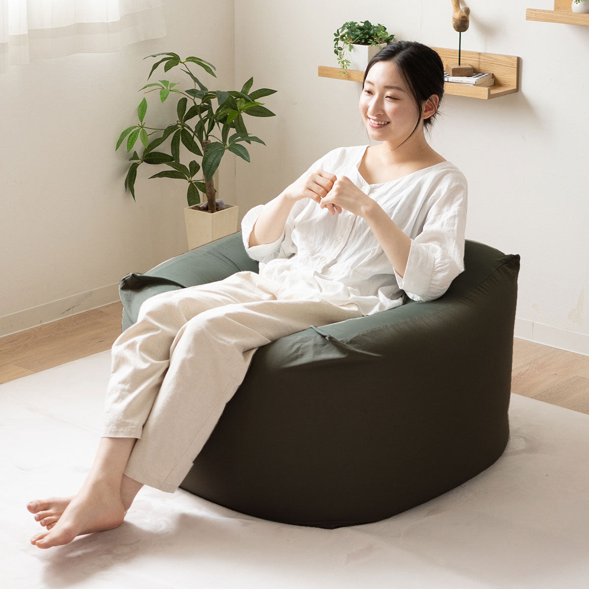 ビーズクッション 日本製 「人をダメにする もちもち クッション」XLサイズ