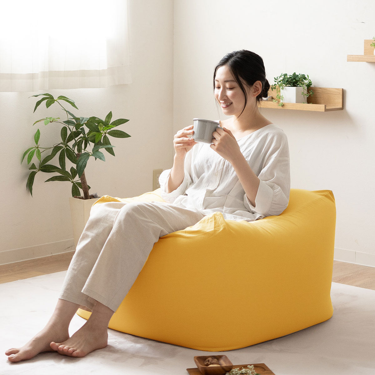ビーズクッション 日本製 「人をダメにする もちもち クッション」XLサイズ