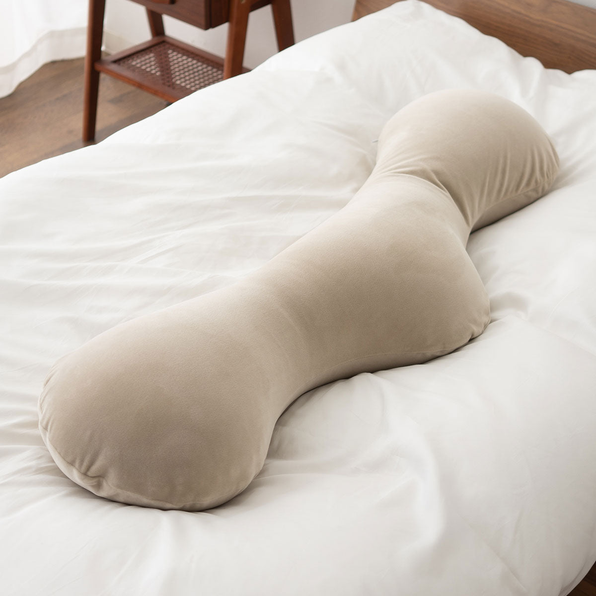 抱き枕 ボディピロー 日本製 ビーズ 枕 まくら クッション もっちり 横向き寝 シムズ 敬老の日 母の日 父の日 誕生日 ギフト プレゼント 実用的 ショールーム体験可