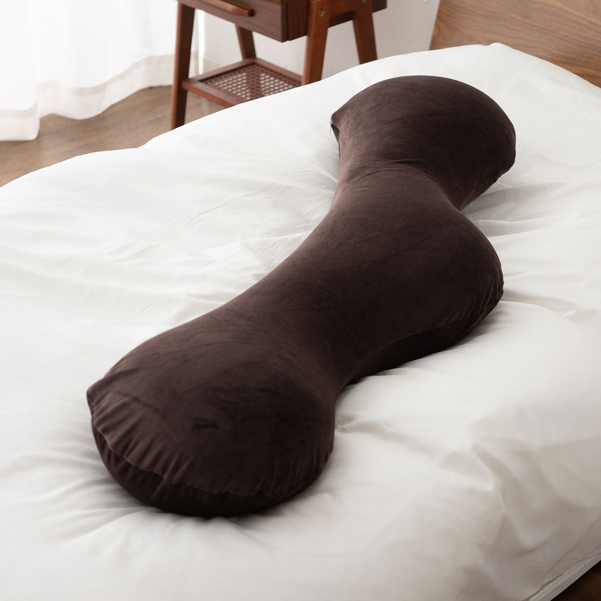 抱き枕 ボディピロー 日本製 ビーズ 枕 まくら クッション もっちり 横向き寝 シムズ 敬老の日 母の日 父の日 誕生日 ギフト プレゼント 実用的 ショールーム体験可