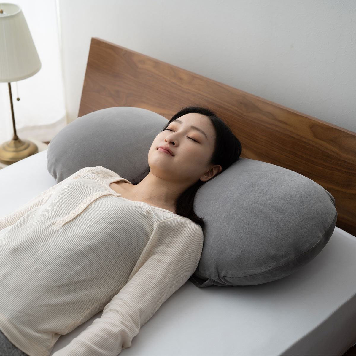 マシュマロ フィットピロー 枕カバー付き 高さ調整可能 もちもち触感 仰向け寝 大きめまくら