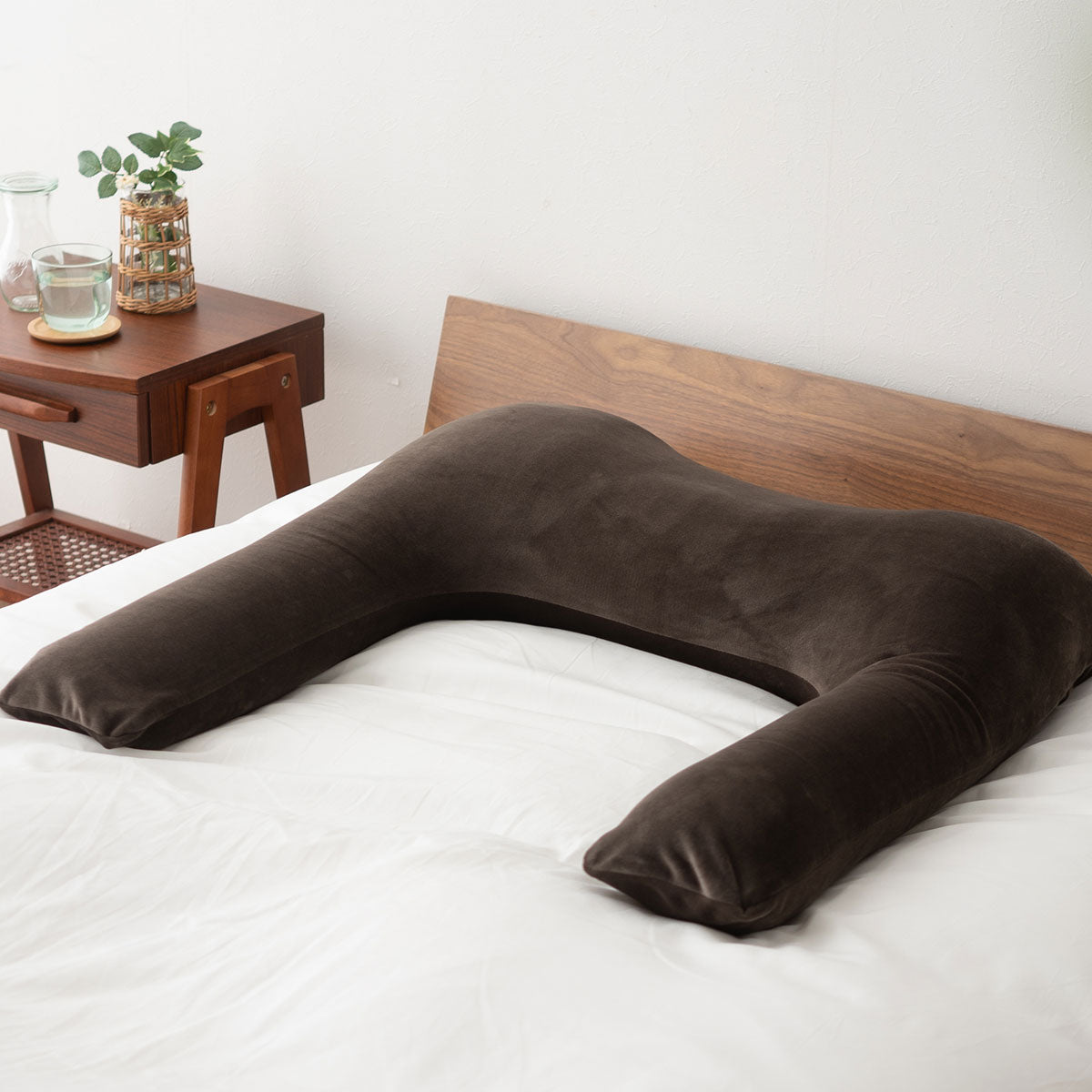 マシュマロ横寝ピロー 枕カバー付き 横向き寝 抱きまくらにもなる 人気ギフト