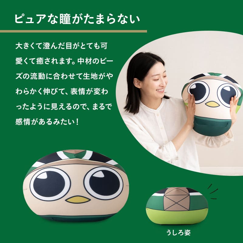 TOKYO VERDY × EMOOR 公式コラボ リヴェルン ビーズクッション 37×30cm ノーマルサイズ クッション 背もたれ マスコットキャラクター 東京ヴェルディ ベレーザ・エムールDAY限定