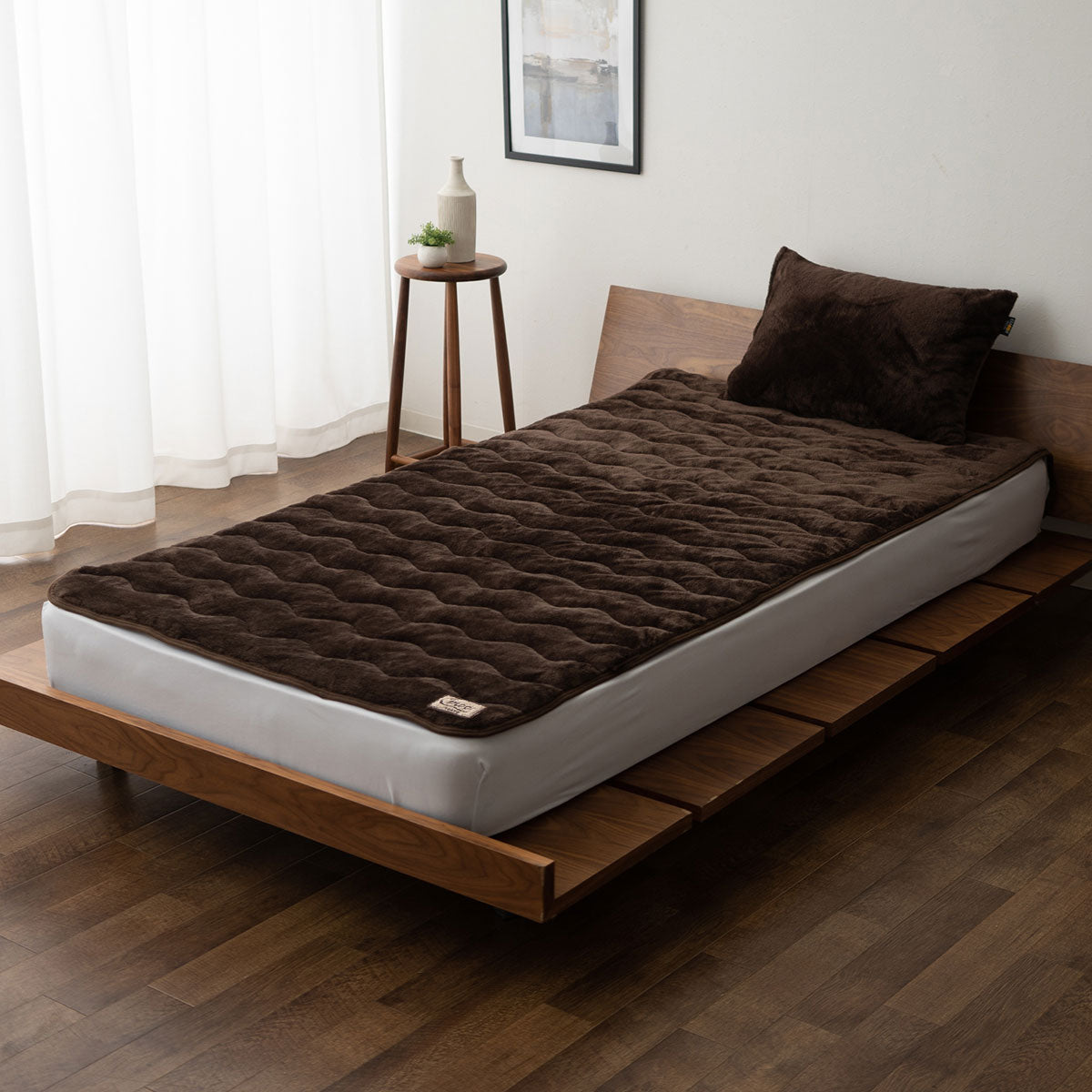 敷きパッド ベッドパッド パッドシーツ マットレスカバー 布団カバー 極暖 +4℃ 吸湿発熱 あったか 秋 冬 防寒対策 寒さ対策 冷え対策