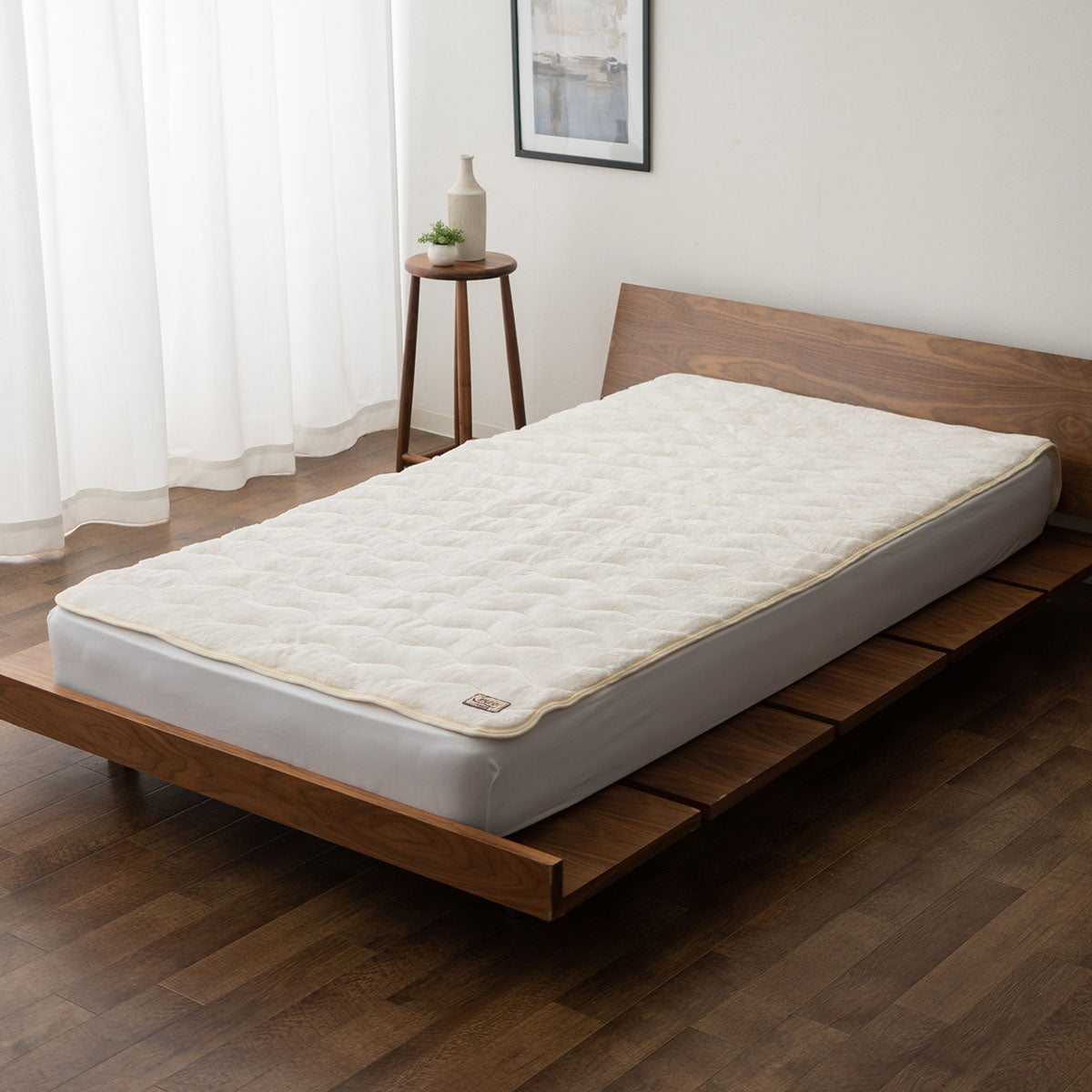 敷きパッド ベッドパッド パッドシーツ マットレスカバー 布団カバー 極暖 +4℃ 吸湿発熱 あったか 秋 冬 防寒対策 寒さ対策 冷え対策