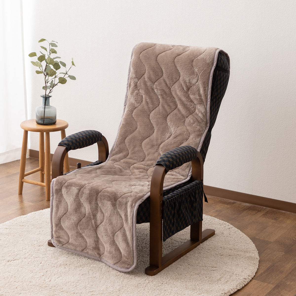 極暖+4℃ 吸湿発熱 高座椅子パッド 高座椅子カバー あったか 秋 冬 防寒 寒さ 冷え対策 汚れ防止 チェアカバー チェアパッド