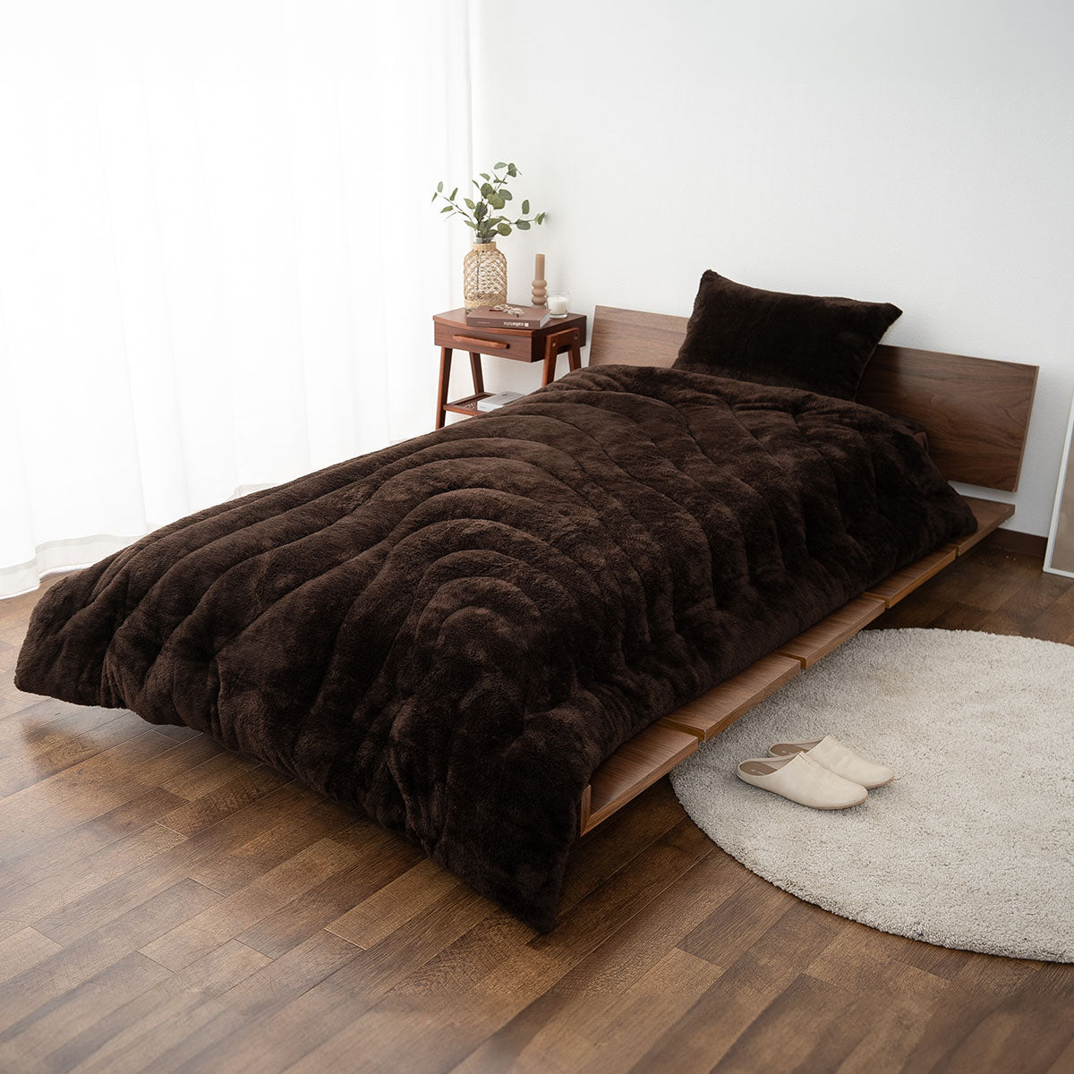 ウルトラ極暖掛け布団 シングルサイズ 抗菌防臭 吸湿発熱 極暖 +4℃ あったか