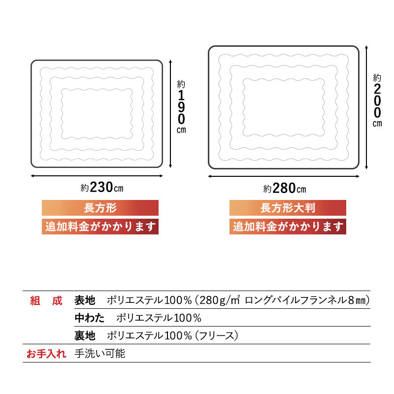 EMOOR HEAT + エムールヒートプラス 極暖 こたつ掛け布団 正方形 円形 長方形 長方形大判 円形大判 ロータイプ こたつ布団 +4℃ 吸湿発熱