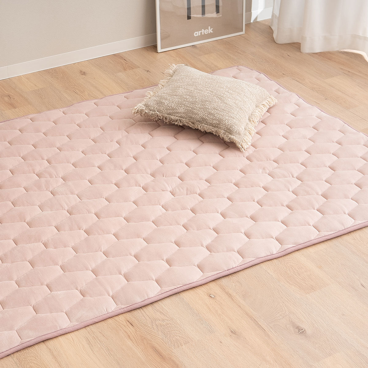 リビングで寝るパッド ラグ ラグマット カーペット 絨毯 敷きパッド マシュマロ しっとり