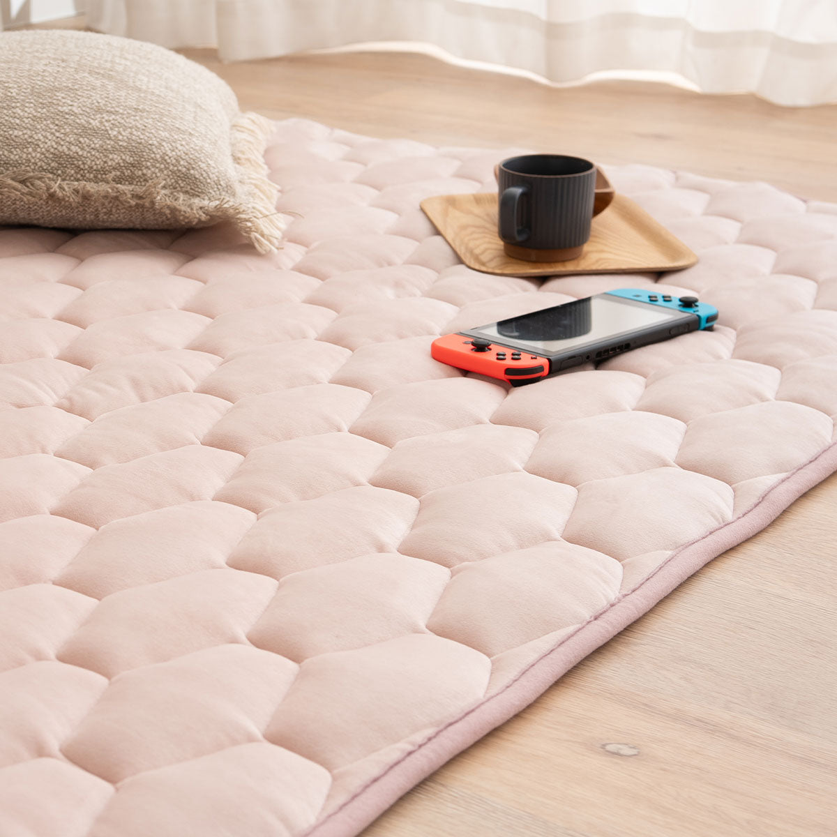 リビングで寝るパッド ラグ ラグマット カーペット 絨毯 敷きパッド マシュマロ しっとり