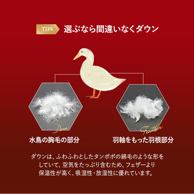羽毛布団 スーパーロングシングル 日本製 エクセルゴールドラベル フランス産ホワイトダックダウン90% 非圧縮 新合繊生地使用 軽量 収納ケース付き ループ付き