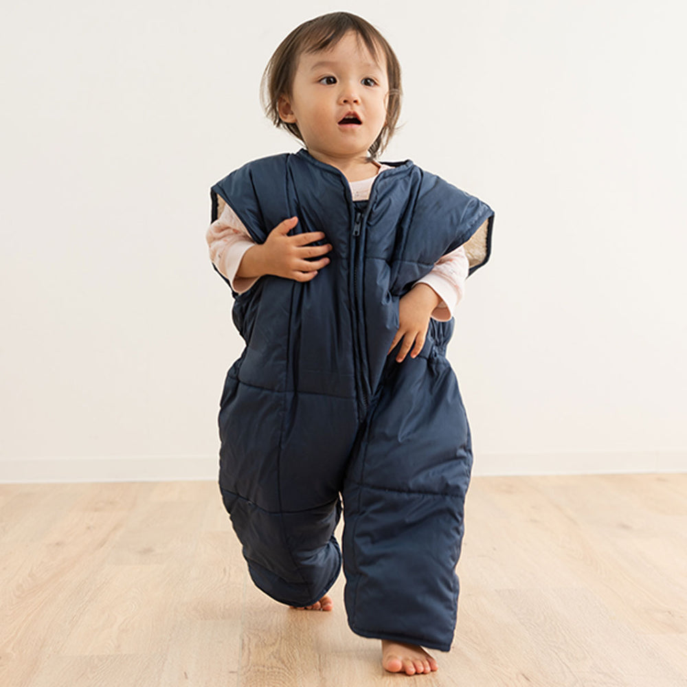 ふわふわダウン親子スリーパー 洗濯機で洗える かいまき ベスト