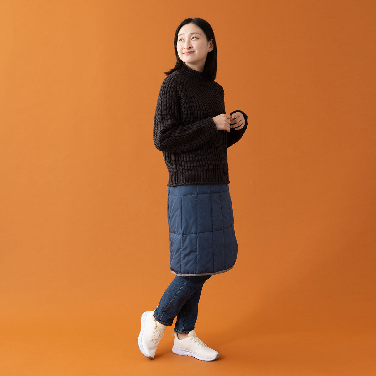 巻きスカート ラップスカート ひざ掛け 洗濯機丸洗いOK 軽量 発熱 あったか 羽毛 ダウン ギフト プレゼント