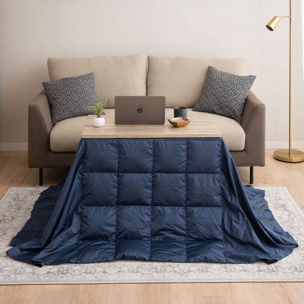こたつ掛け布団 長方形 羽毛 こたつ布団 ハイタイプ 幅80cm 省スペースデザイン あったか 寒さ対策 防寒対策