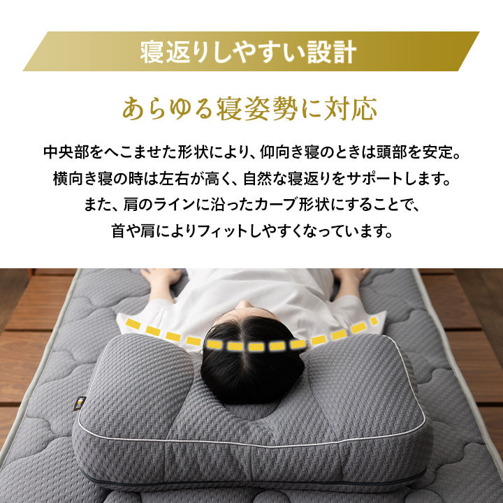 グランドマックスピロー 極厚 高め まくら 高さ調節可 枕 洗える ショールーム体験可