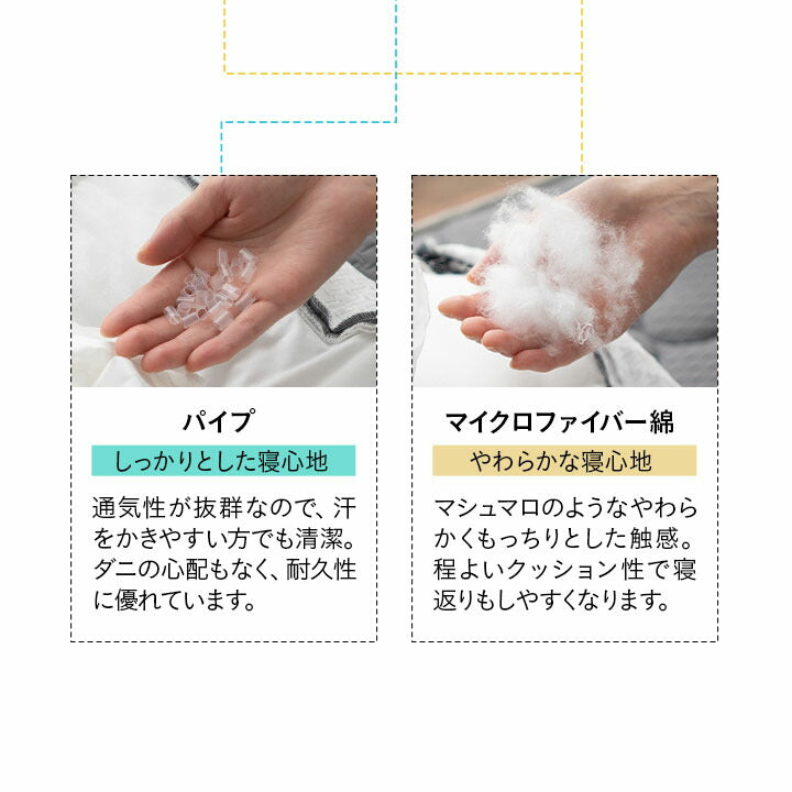 グランドマックスピロー 極厚 高め まくら 高さ調節可 枕 洗える ショールーム体験可