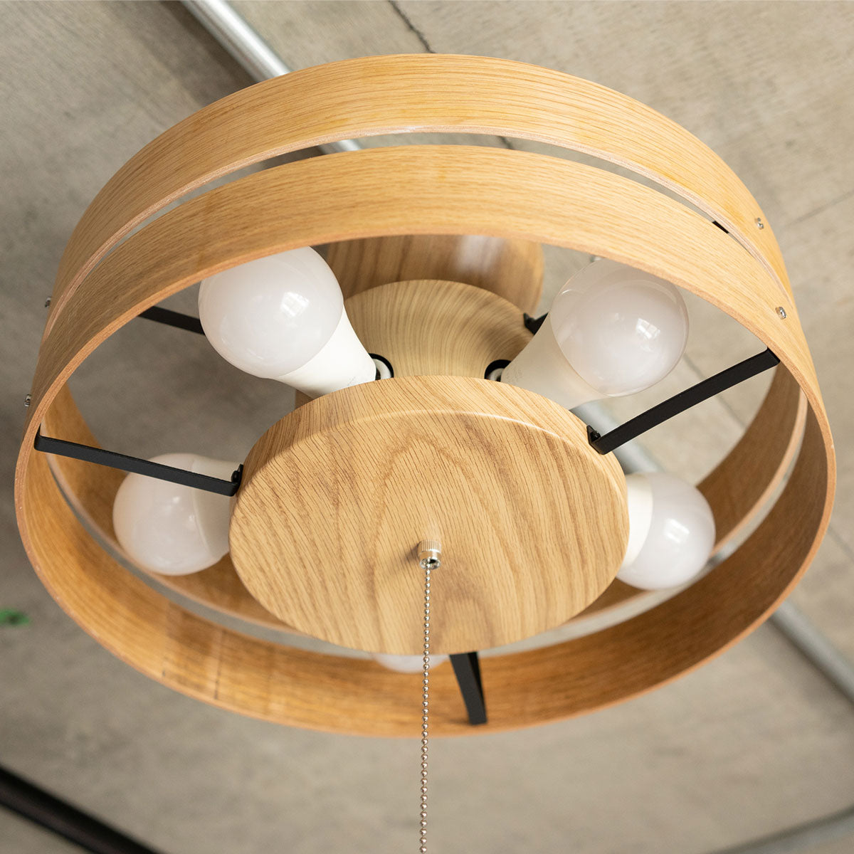 ウッドシーリングライト 14畳 スポットライト LED電球付き 1年保証付き