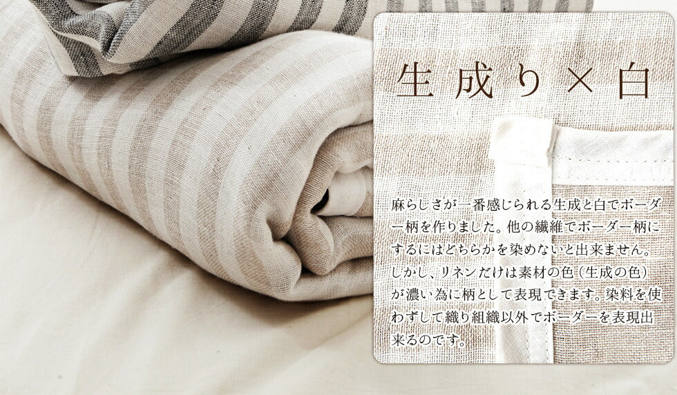 3重ガーゼケット シングルサイズ 『レイチェルボーダー』