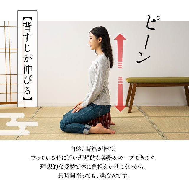 座るあづま袋クッション 日本製 天然そば殻使用