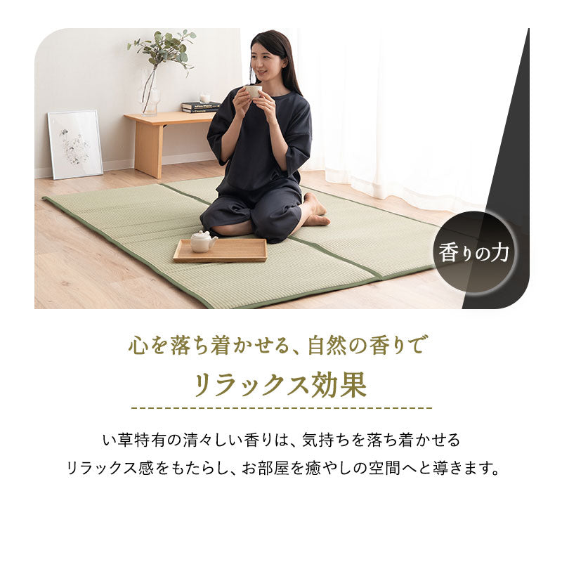 ラグにもなる 畳マルチパッド シングル ダブル い草シーツ い草パッド 畳マット 寝ござ ラグ ゴムバンド付き ウレタン入り 消臭 調湿 吸汗 断熱 抗菌
