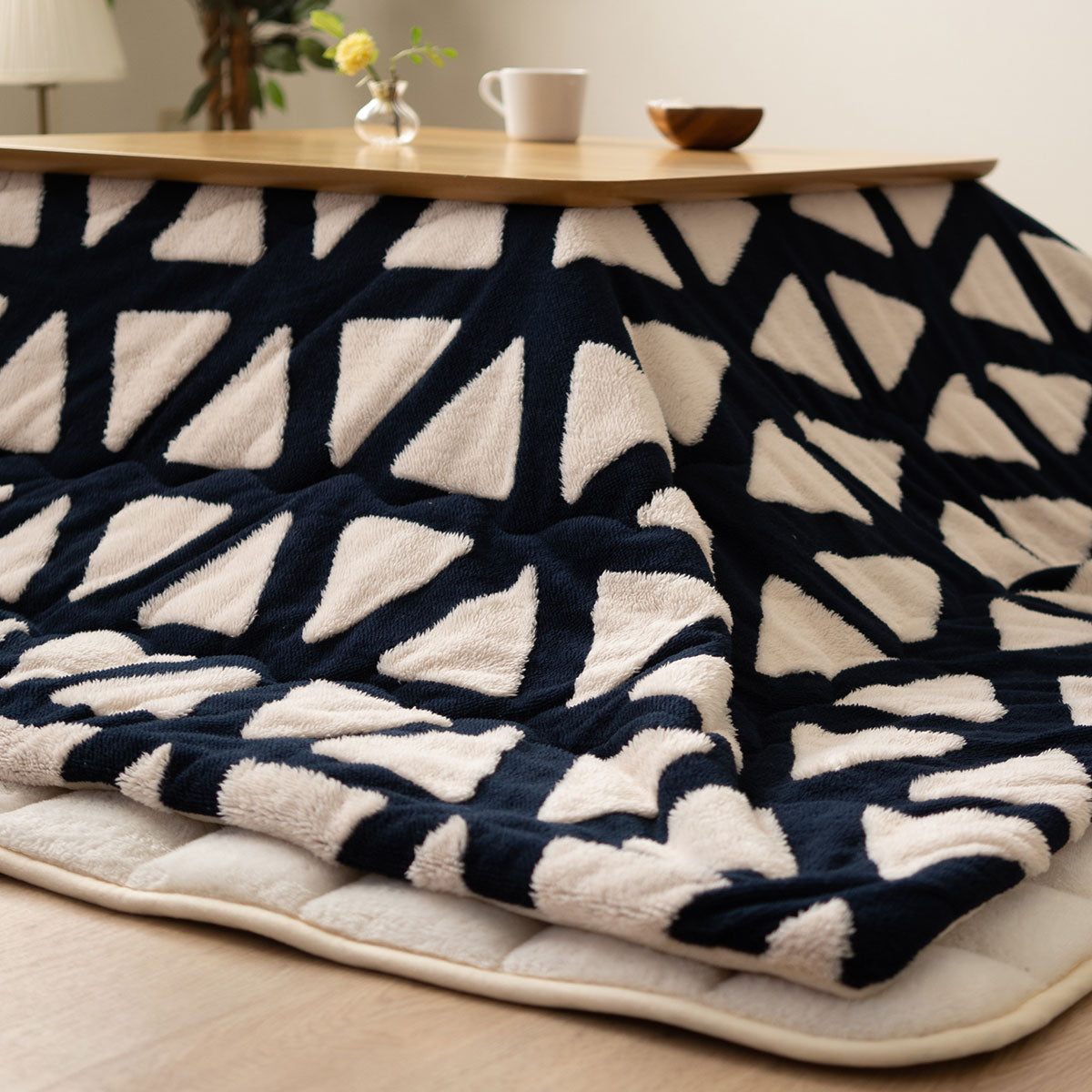 こたつ掛け布団 ジャガードカチオン こたつ布団 あったか 寒さ対策 防寒対策 (北欧柄・無地)